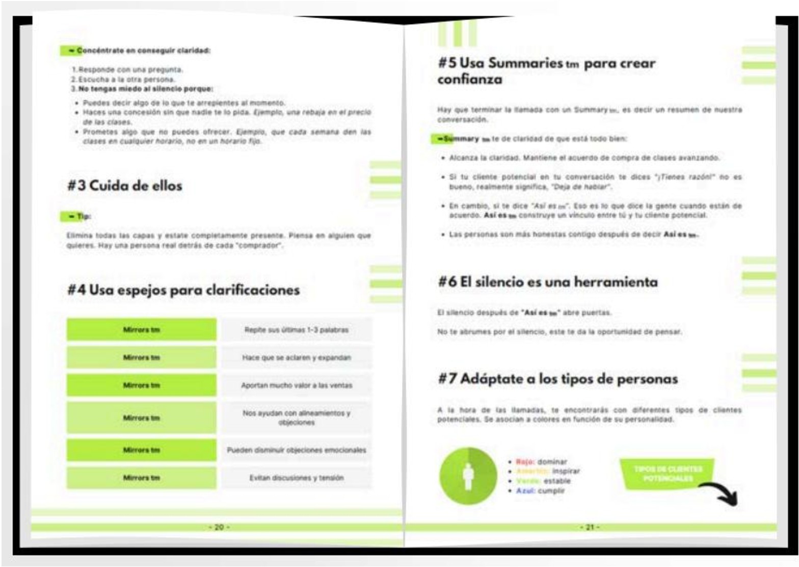 Interior del Manual de Ventas GurudelPadel