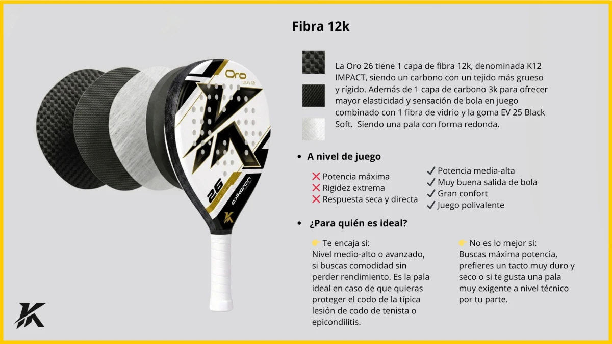 Pala Akkeron Oro 26 Luxury 12k